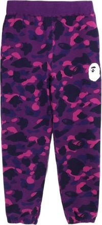 A Bathing Ape Color Camo Wide Fit Sweat Pants Purple 1J30-152-011-PUR