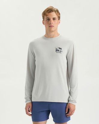 Salt Life Underwater Diving SLX Performance Long Sleeve Shirt in Mist Grey Heather at Nordstrom, Size Xx-Large