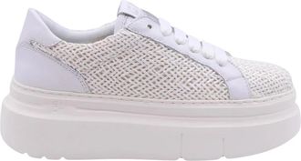 Gio+ Karabal Sneaker - Dames - Sneakers - Wit - 40 EU - Leer - Schoenen