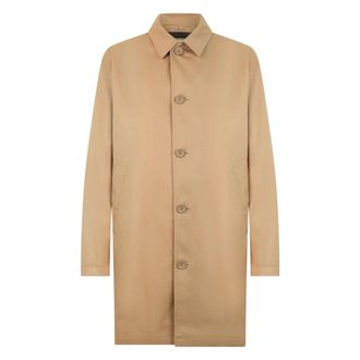 Herno Enkelrij jas van katoen - Heren - Mantel - Beige - 3XL - Katoen - Jassen