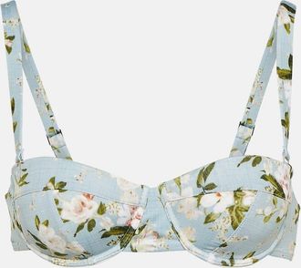Erdem Chun floral bikini top