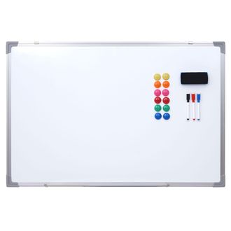 Hhg Hhg - Nunca Usado] Pizarra Blanca 831, Pizarra Magn&eacute;tica Pizarra De Notas Pizarra De Alfileres, Incl. Accesorios, 90x60cm