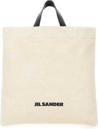 Jil Sander Handtassen - Heren - Shoppers - Beige - ONE Size - Katoen - Tassen