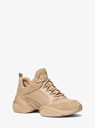 Michael Kors Bowie Mixed-Media Trainer