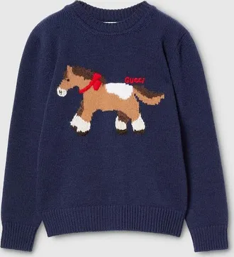 Gucci Kids - Wool Sweater, Blue, Ready-to-wear