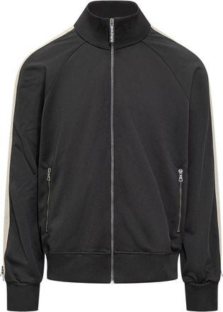 Palm Angels Track Jacket - Heren - Vesten met rits - Zwart - M - Polyester - Hoodies & sweatvesten