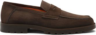 Santoni Rock Loafers - Shoes - Hombre - Marr&oacute;n - 44 1/2 EU
