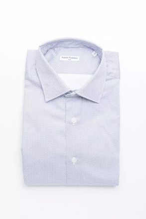 Robert Friedman Light Blue Cotton Men Mens Shirt