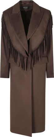 Federica Tosi Cappotti monopetto - - Coats - Donna - Marrone - S