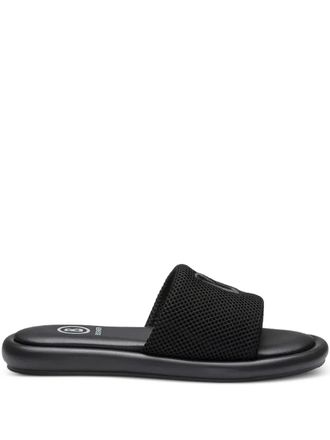 Bogner logo-detail mesh flat sandals - Black