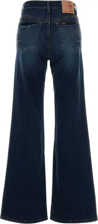 Lois Womens Stretch Denim Lindsay Wide-Leg Jeans Nightrider