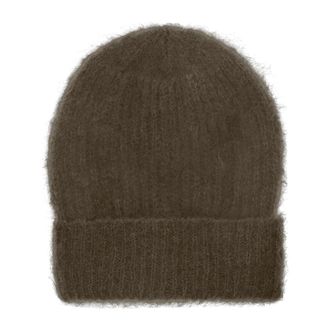 Americandreams Mila Mohair Beanie - Dames - Hoeden - Bruin - ONE Size - Wol - Accessoires