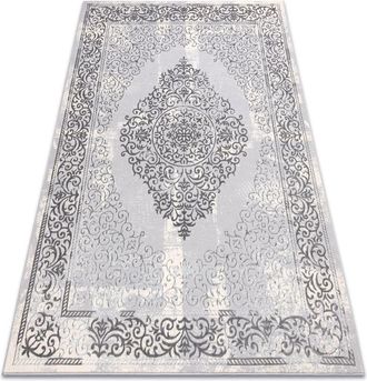 RugsX Rugsx - Alfombra Core W7161 Roseta Vintage - Estructural, Dos Niveles De Vell&oacute;n, Gris Grey 120x170 Cm