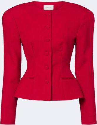 Magda Butrym Virgin wool peplum jacket