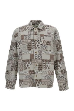 Les Deux Intricate Jacquard Cotton-Blend Overshirt with Boxy Cut