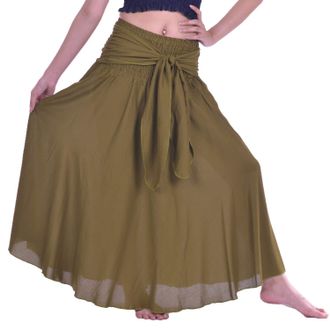 Lofbaz Long Maxi Skirts for Women Boho Gypsy Dress Bohemian Hippie Dresses African Clothing Womens Indian Wrap Skirt Plus Green 28 One Size
