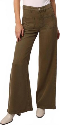 Dear John Denim Cooper Patch Pocket Wide Leg Pants In Cypress
