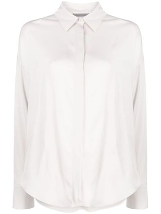 Lorena Antoniazzi Camicia con chiusura nascosta - Grigio
