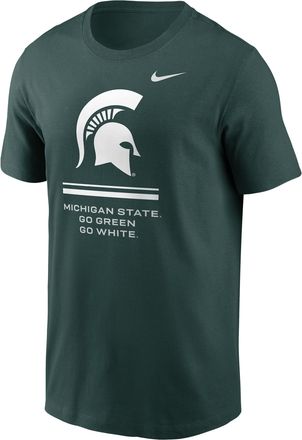 Nike Michigan State Sideline Nike Mens Dri-FIT College T-Shirt in Green | 02ET3EYMST-ZK0