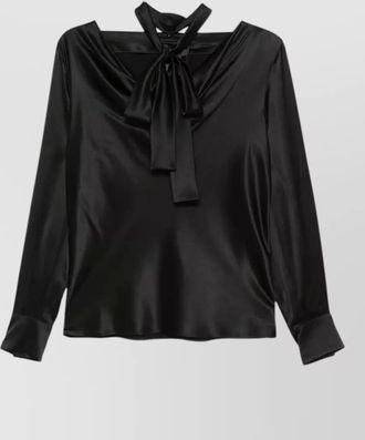 Max Mara silk draped blouse