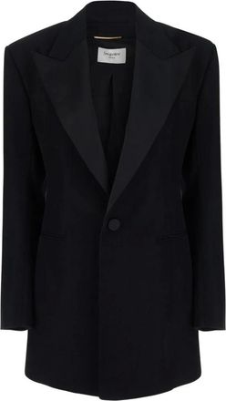 Saint Laurent Tuxedo de un solo bot&oacute;n - Jackets - Mujer - Negro - L