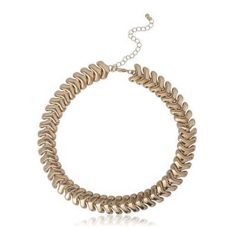 BCBGeneration Chunky Gold-Tone Chevron Chain Necklace - 15 + 3.5 in Gold Tone at Nordstrom