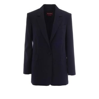 Max Mara Balco Blazer - female - Max Mara Studio - Blazers - Blue - XS - Jackets