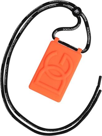 Dolce & Gabbana Badge Holder - unisex - Sleutelhangers & Tashangers - Oranje - ONE Size - Accessoires