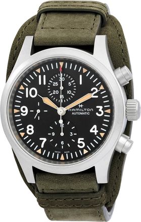 Hamilton Khaki Field Chronograph Automatic Black Dial Mens Watch H71706830