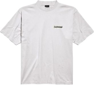 Balenciaga T-Shirts, male, White, Size: M Masking Tape T-Shirt