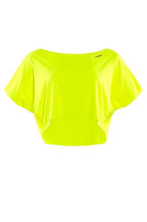 Winshape Oversize-Shirt WINSHAPE DT104, Damen, Gr. XXL, gelb (neon gelb), 80% Polyester, 20% Elasthan, U-Boot-Ausschnitt, Shirts Oversize-Shirt, Functional