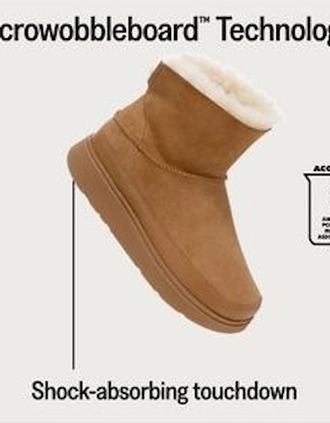 FitFlop Womens FitFlop GEN-FF Mini Double-Faced Shearling Boots Tan - Brown/Brown