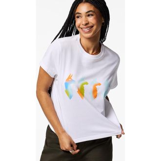 Cotopaxi Cuatro Bitmap T-Shirt - Womens in White at Nordstrom, Size X-Large