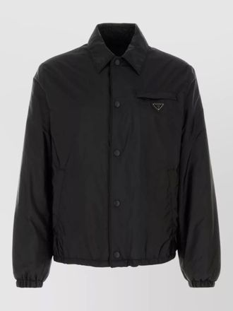 Prada re nylon padded jacket collared design pockets