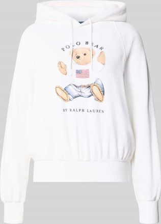 Polo Ralph Lauren Regular Fit Hoodie mit Polo-Bear-Print in Weiss, Gr&ouml;&szlig;e XXL