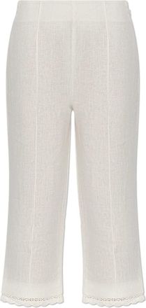 Possé Posse, Dames, Broeken, Beige, Maat: XS Linnen