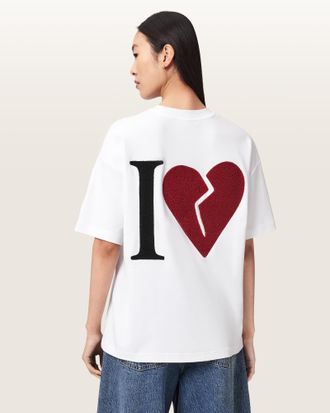 AllSaints Heart Etta Oversized T-Shirt