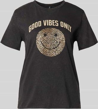 Only Regular Fit T-Shirt aus reiner Baumwolle Modell LISA LIFE LUCY in Black, Gr&ouml;&szlig;e XL