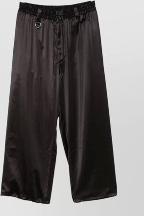 Yohji Yamamoto satin track cargo shorts