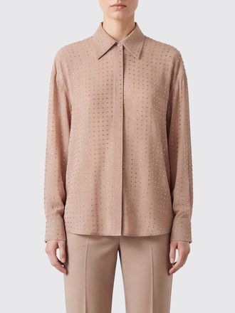 Pinko Camicia Olivia in georgette con strass applicati