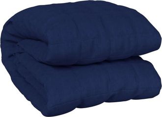 vidaXL Weighted Blanket Blue 200x225 cm 9 kg Fabric Vidaxl