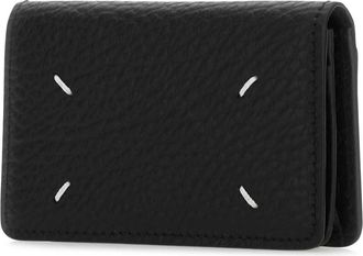 Maison Margiela Womens Black Leather Coin Purse T8013 Exterior: Calf Portafogli Wallet