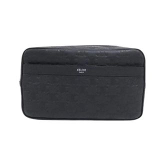 Celine Pre-owned Calf Shoulder Bag - Dames - Pre-owned - Zwart - Maat: ONE Size Leer
