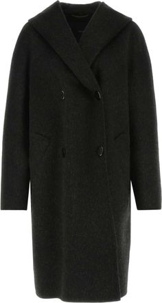Max Mara Canarie coat - women - Wool - 38 - Black