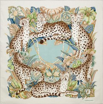 Ferragamo Foulard in seta stampata
