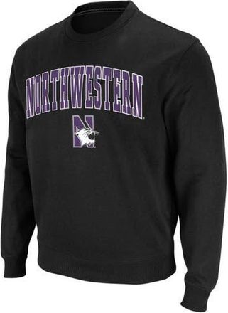 Colosseum Mens Colosseum Black Northwestern Wildcats Arch & Logo Crew Neck Sweatshirt at Nordstrom, Size Xx-Large