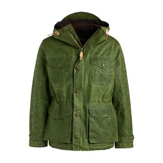 Manifattura Ceccarelli Jassen, Heren, Groen, 4Xs, Katoen, Teddy Lined Weekender Jas