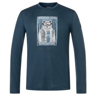 super.natural Bearski L/S Longsleeve f&uuml;r Herren | blau