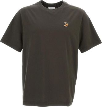 Maison Kitsun&eacute; Jersey T-shirt - Heren - T-shirts - Grijs - XL - Katoen - Tops