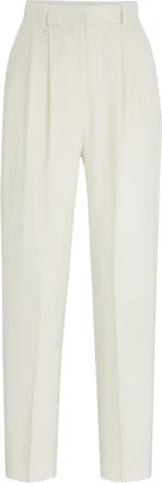 HUGO BOSS Dames Tefike Broek (Wit)